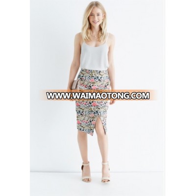 High Quality Oriental Jacquard Pencil Skirt