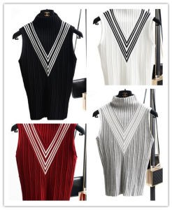 2015 New Arrival Unique Design Turtle-Neck Pullover Vest Tank Top