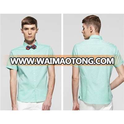 Men′s Hottest Polka DOT Pure Cotton Shirt