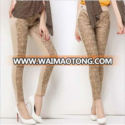 P1272 High Quality Slim Pencil Pants Women′s Leisure Leggings